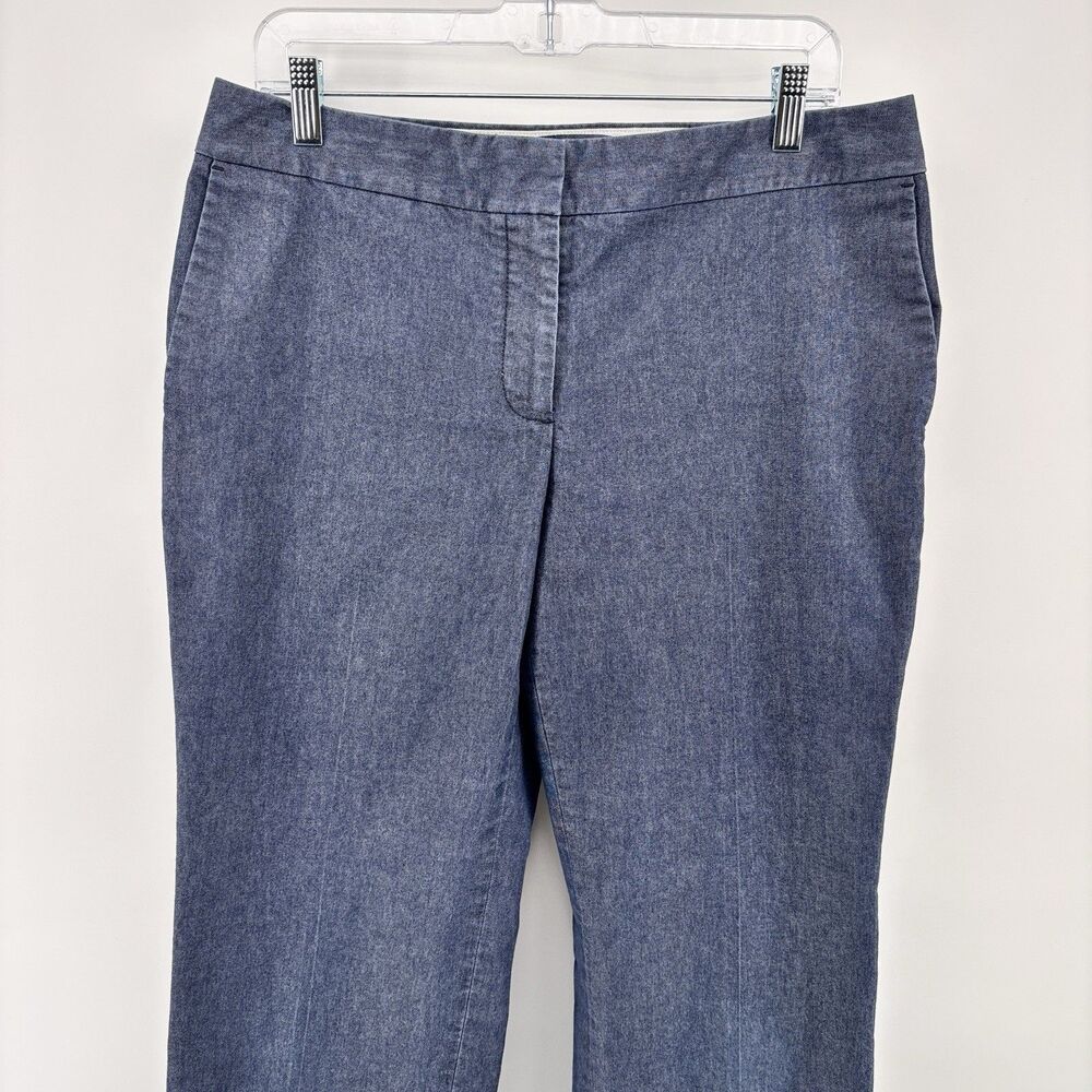 Liz Claiborne Jackie Women's 7P Petite Blue Denim Pants Stretch Cotton